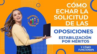 Oposiciones de Estabilización por Concurso de Méritos en Andalucía - Solicitudes y funcionamiento