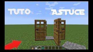 TUTO - COMMENT FAIRE UN PIEGE AVEC DES PORTES DANS MINECRAFT