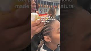 Using my oil in school 🤞🏾 #hairgrowthoil #hairoil #hairjourney #viral #cosmetology #vlog #growth