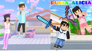 Yuta Mio Terjebak Kota Sakura Minecraft😱🌸 | Yuta VS Yakuza | Minecraft | Dunia Alicia