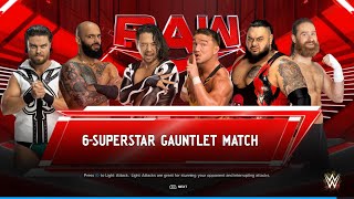 Gauntlet Match - RAW 03-11-24 - WWE 2K24