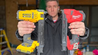 DEWALT VS MILWAUKEE CABLE STAPLER. WHICH IS BEST? #milwaukee #dewalt