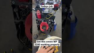 Todays job: fixing a Crown WP 3200 #diy #forklift #mechanic #technician #work #vanlife #pov