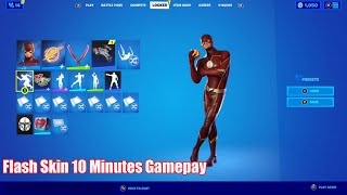 The Flash Skin Fortnite Gameplay + Review (No Commentary)