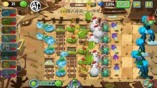 Plants vs Zombies 2 Snow Cotton & Agave New Costume