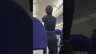 #short #Viral reels #trending Beautiful air hostess on indigo flight Mumbai to Riyadh #airhostess