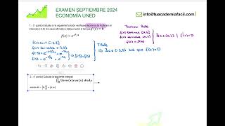 EX SEPTIEMBRE EJ1:  TEOREMA ROLLE - CÁLCULO GRADO ECONOMÍA UNED