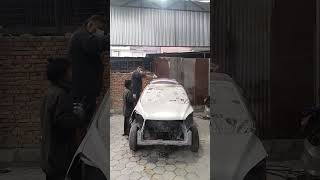 Spray painting Alto 800..#dentingpainting #paint #cars #marutisuzuki #trending #workshop