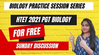 HTET PGT BIOLOGY 2021 || #bsc #msc_entrance #pgt_biology