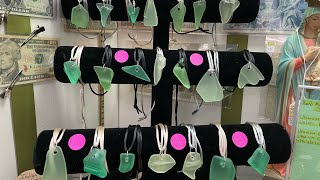 Antique Store Update #24 ~ Uranium Glass Jewelry Has Arrived !!!