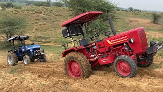 Testing the power and capacity of Mahindra 575 Di Vs Sonalika Di 750 in sand dune