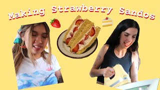 Making Strawberry Sandos | Easy & Quick Recipe