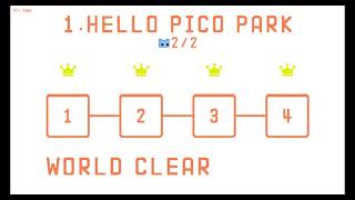 Hello PICO PARK,  World 1, Level 1-4 (Complete)