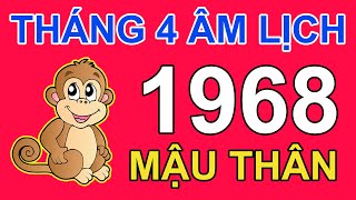 Tử Vi Tuổi Mậu Thân 1968 Trong tháng 4 năm 2024 âm lịch Giáp Thìn | Triệu Phú Tử Vi