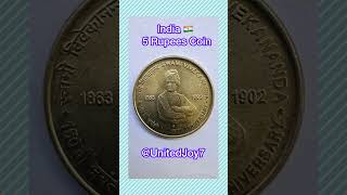 India 🇮🇳 5 Rupees Coin | Swami Vivekananda 150th Birth Anniversary | Indian Currency || UnitedJoy