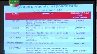 Modificadores del predicado los circunstanciales Lengua 1º año