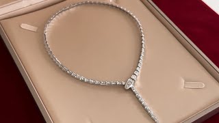 Unboxing Video | Bulgari Serpenti Viper necklace, white gold with full pavé diamonds