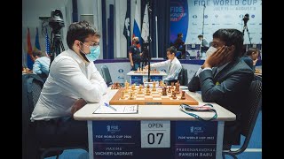 Sicilijanska lekcija: Maxime Vachier-Lagrave - R.B. Praggnanandhaa, World Cup 2021.