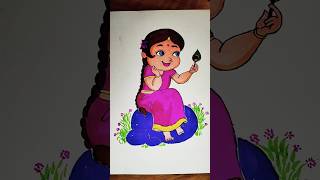 Radha Rani Drawing ✨♥️#painting #shorts #radheradhe#RNarts