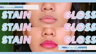 MURA AT MAGANDANG LIP GLOSS?! CARELINE STAIN GLOSS REVIEW | Ciania de Jesus