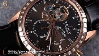 Đồng hồ ZN El Primero Open Chronomaster Rose Gold Diamond Baguette 22.2080.4061/76.C494