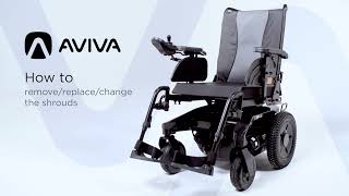 Invacare AVIVA RX | How to remove or replace or change the shrouds