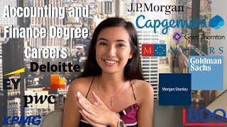 WHAT JOBS: Accounting and Finance Degree - What careers can you do | Becca and Soph