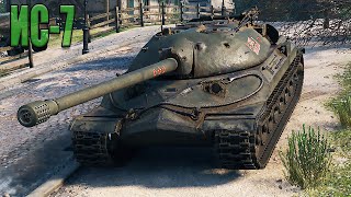 ИС-7 карта Ласвилль-Встречка, 9.7К dmg, 10 kills, Пул. WoT 1.8.0. 2К VIDEO.