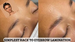 HOW TO LAMINATE YOUR EYEBROWS | DIY FLUFFY EYEBROW TUTORIAL 2023 | EASIEST FLUFFY EYEBROWS | HAIRWAX