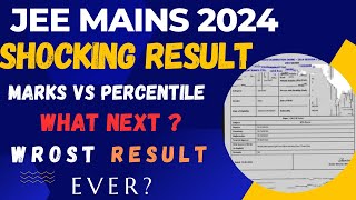 JEE MAINS 2024 | Result Out | Marks Vs Percentile | What Next. #jee