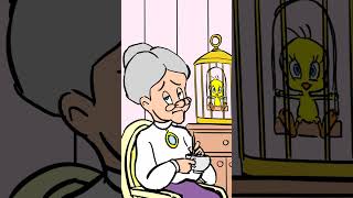 Granny’s wise words (@mother of heathens )#granny #looneytunes #tweety