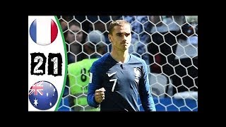 FRANCIA 2-1 AUSTRALIA - GOLES RESUMEN - MUNDIAL RUSIA 2018