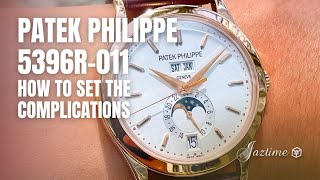 How to set complications for Patek Philippe 5396R - Annual Calendar Moonphase