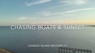 Chasing Boats and Sunset at Charles Island Milford, Ct DJI 3T