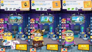 Completed Today's Daily Challenge Missions Minion Rush Run#844 Gameplay @De_Epic