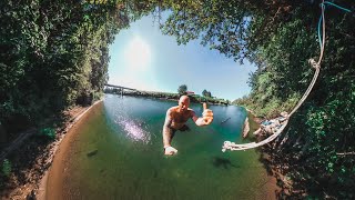 I Found a Secret Rope Swing | Snoqualmie River Swimming Hole