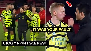 😧Mikel Arteta Reaction On Zinchenko Vs Ben White Fight