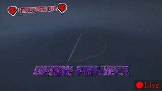 Can We Finish The Shell Of The Geode Project Today? | Minecraft Hardcore 1.19.4 [LIVE]