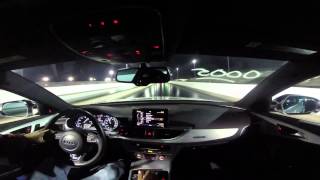 2013 Audi S6 w/APR Stage 1 Software (100 octane) 1/4 mile drag race PBIR 2/13/15 2 of 5