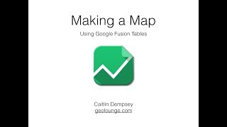 5-Minute Cartography: How to Make a Map with Excel Data Using Google Fusion Tables