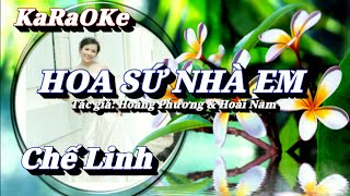 Karaoke Hoa Sứ Nhà Em _ Chế Linh