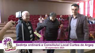 SEDINTA ORDINARA A CONSILIULUI LOCAL CURTEA DE ARGES   30 SEPTEMBRIE 2024