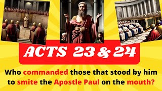 Acts Chapter 23 and 24 Bible Quiz New Testament 20 Questions