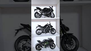 Miniatura moto coleção "black or white"