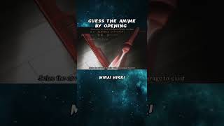 Guess the anime by opening