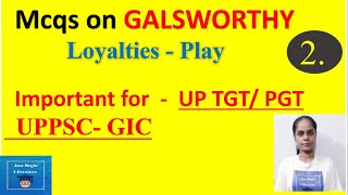 Galsworthy - Mcqs