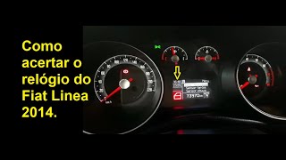 Como acertar a hora no Fiat Linea 2014.