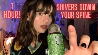 ASMR | 1 Hour Of Giving You The Shiveries (Bare, Foam + Fluffy Mic) Hand Movements + Mouth Sounds