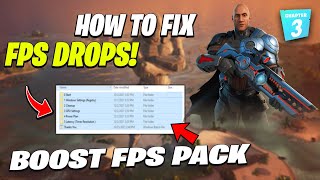 Fix FPS Drops & Boost FPS in Fortnite! - Chapter 3 Season 1