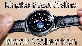 Samsung Galaxy Watch 4 | Ringke Bezel Styling | Black Color Collection